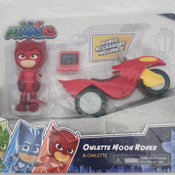 PJ Masks Owlette Moon Rover Vehicle & Owlette + Bonus Accessory by Just Play New - Picture 7 of 7